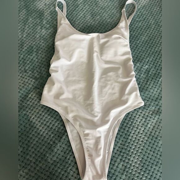 Ladies White One Piece Swimsuit - Picture 1 of 4